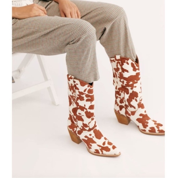 Jeffrey Campbell Shoes - Jeffrey Campbell Dagget Calf Hair Western Cowboy Boots
